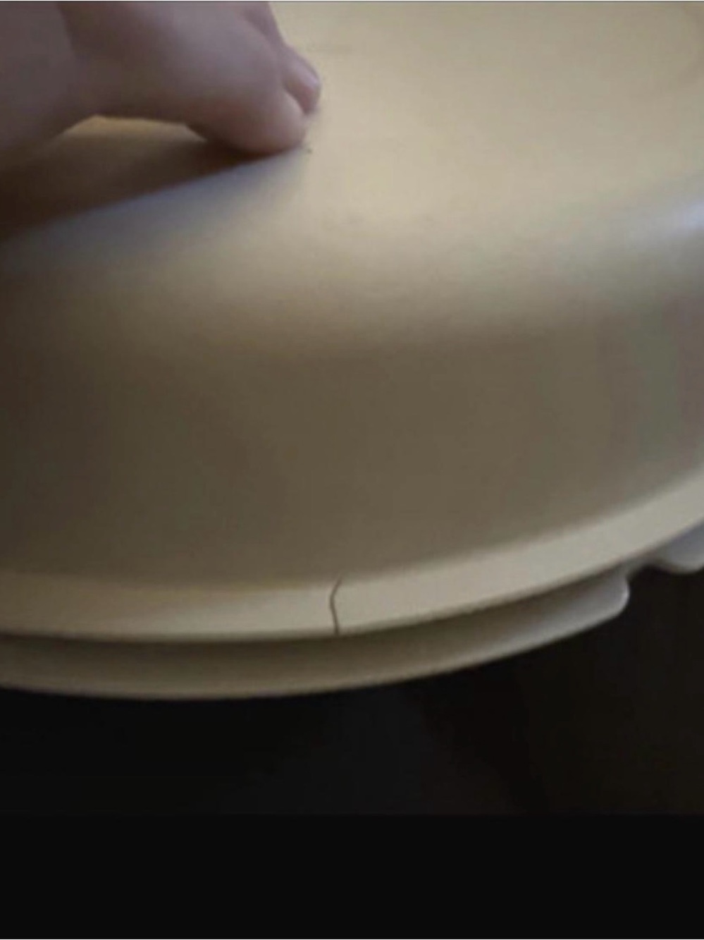 Tupperware Cream Sectioned Snack Server - Picture 3 of 4